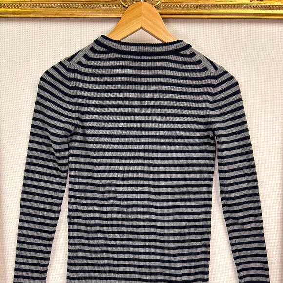 J. Crew Striped Merino Wool Top - Picture 2 of 5